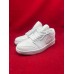 NIKE Air Jordan 1 Low Triple White Tumbled Leather