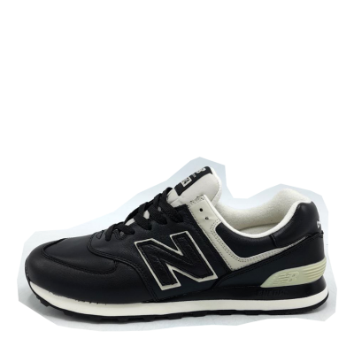 New Balance 574 Leather 'Black'