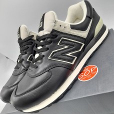 New Balance 574 Leather 'Black'