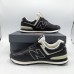 New Balance 574 Leather 'Black'