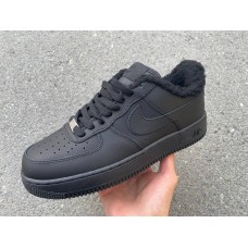 NIKE x Reigning Champ Air Force Low Fur 'Total Black'