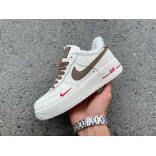 NIKE Air Force 1 Low Premium White Brown Winter