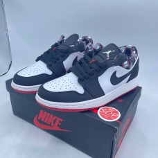 NIKE Air Jordan 1 Low 'Black&White Red'