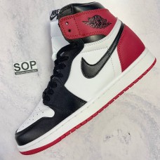 NIKE Air Jordan 1 Retro High 'Satin Black Toe'